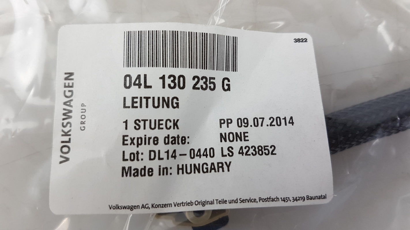 Original AUDI VW SEAT SKODA Einspritzdüsen Rücklaufleitung 04L130235G