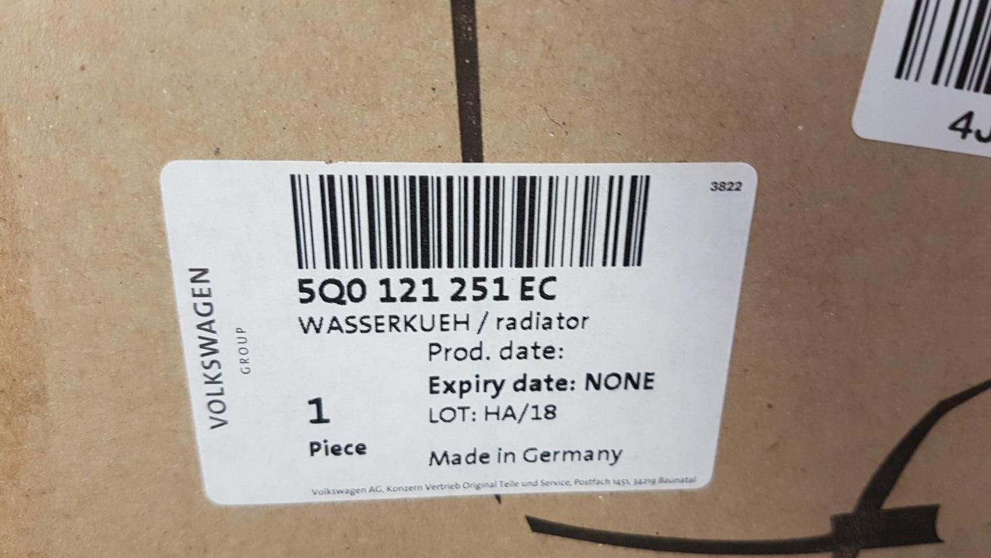 Original VW Golf T-Roc SKODA Octavia AUDI A3 Q2 SEAT Wasserkühler 5Q0121251EC
