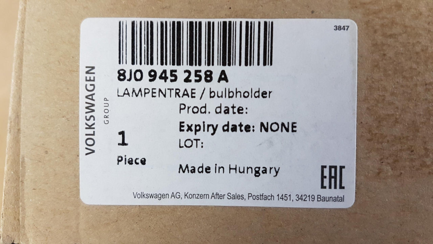 Original OE Volkswagen Lampenträger 8J0945258A