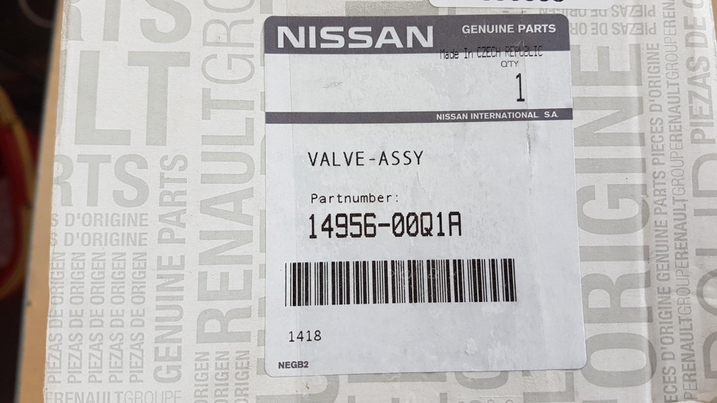 Original OE NISSAN AGR-Ventil 1495600Q1A