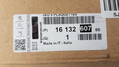 Original PEUGEOT Expert III CITROEN Jumpy IV 2016- Bremsbeläge Vorne 1613260780