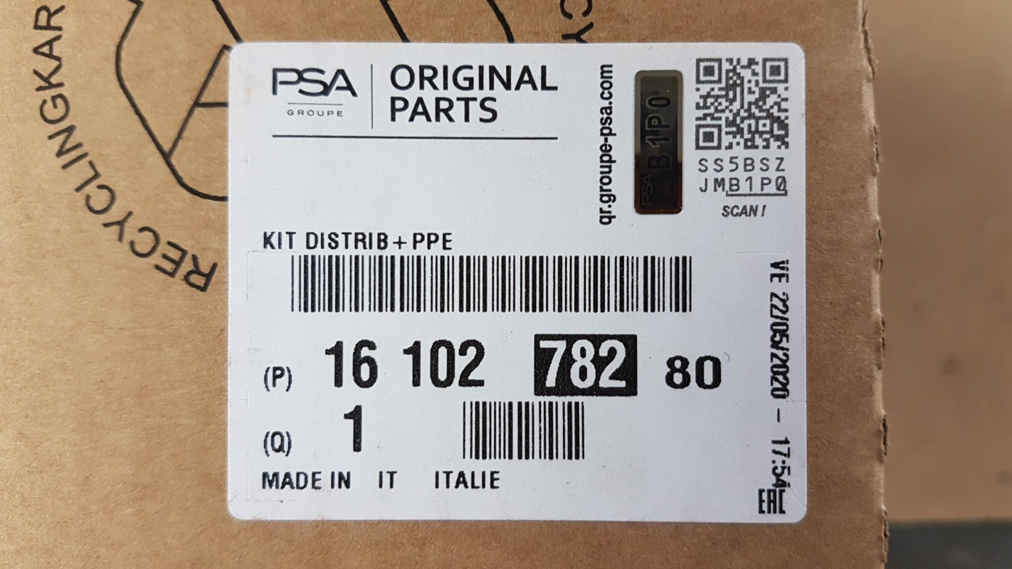 Original PSA Zahnriemensatz + Wasserpumpe 1.6 2.0 BlueHDi 1610278280