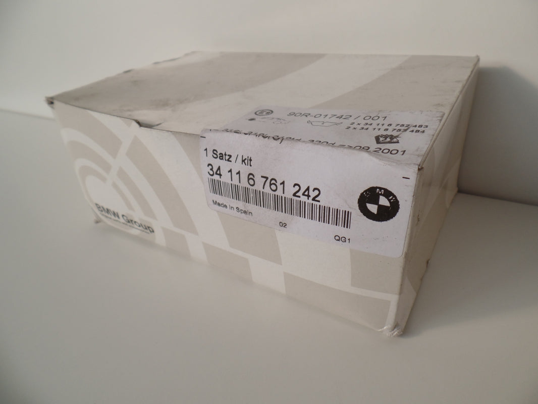 Original BMW 3er E36 E46 Z4 E85 Z3 E36 Bremsbeläge asbestfrei vorne 34116761242
