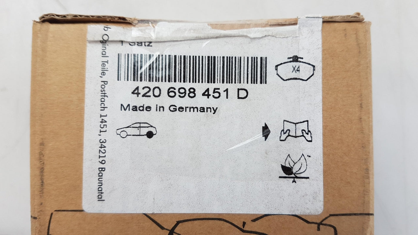 Original AUDI R8 07-15 LAMBORGHINI Gallardo 09-14 Bremsbeläge hinten 420698451D