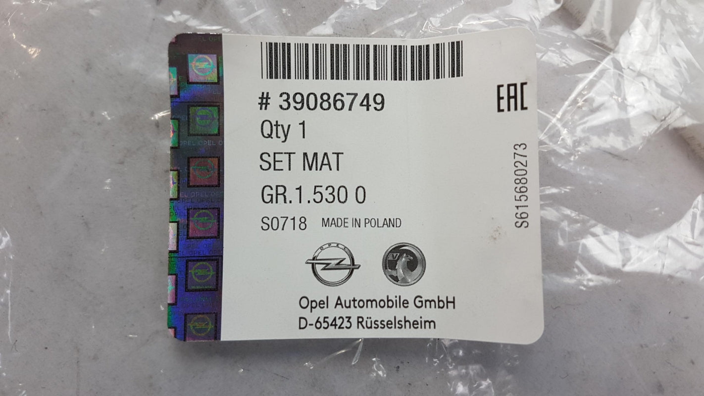 Original OPEL Vivaro-B Fußmattensatz Velours (2 Stück) 39086749