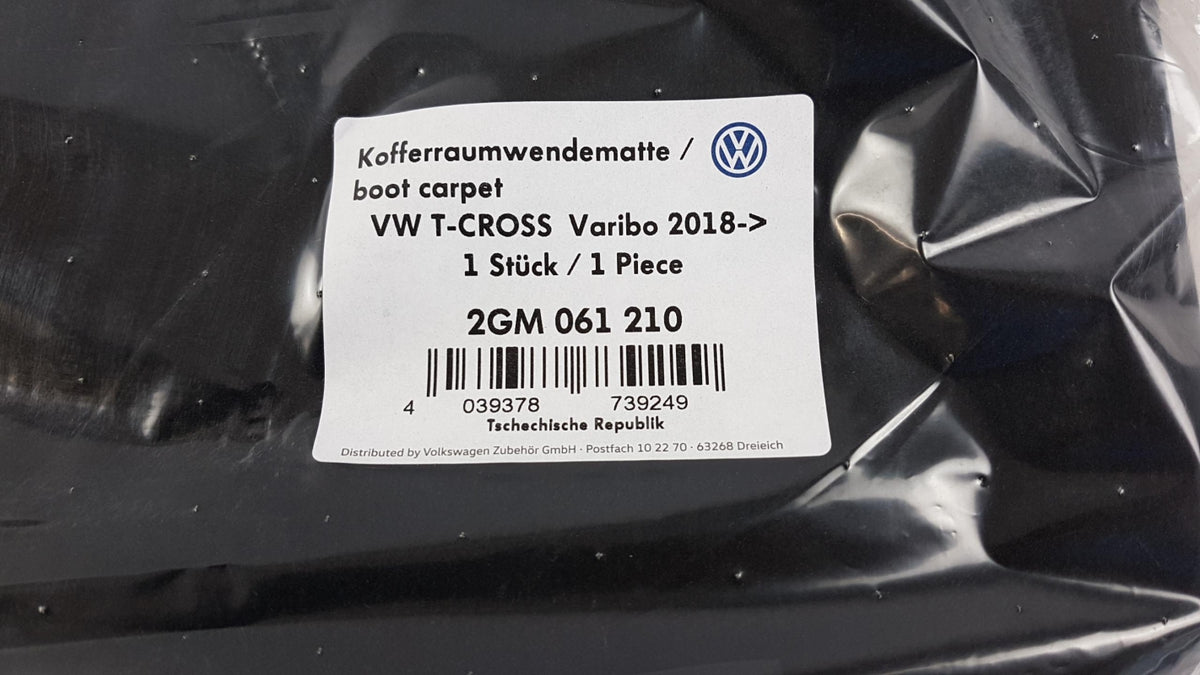 Original OE Volkswagen Kofferraummatte 2GM061210