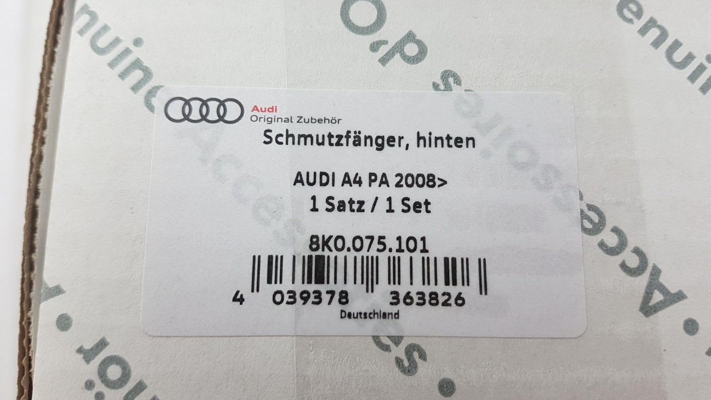 Original OE Volkswagen Schmutzfänger 8K0075101