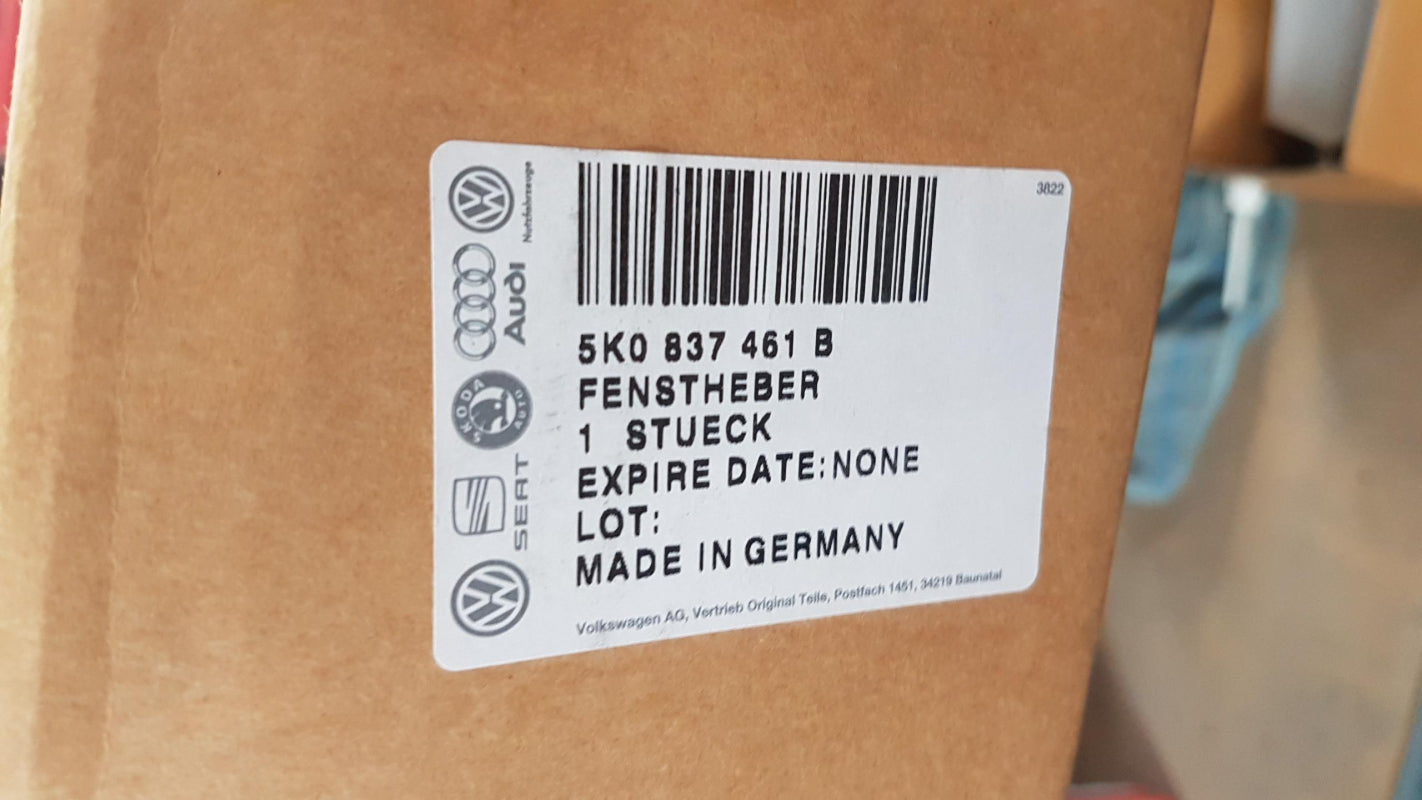 Original VW Golf Fensterheber ohne Motor vorne links 5K0837461B