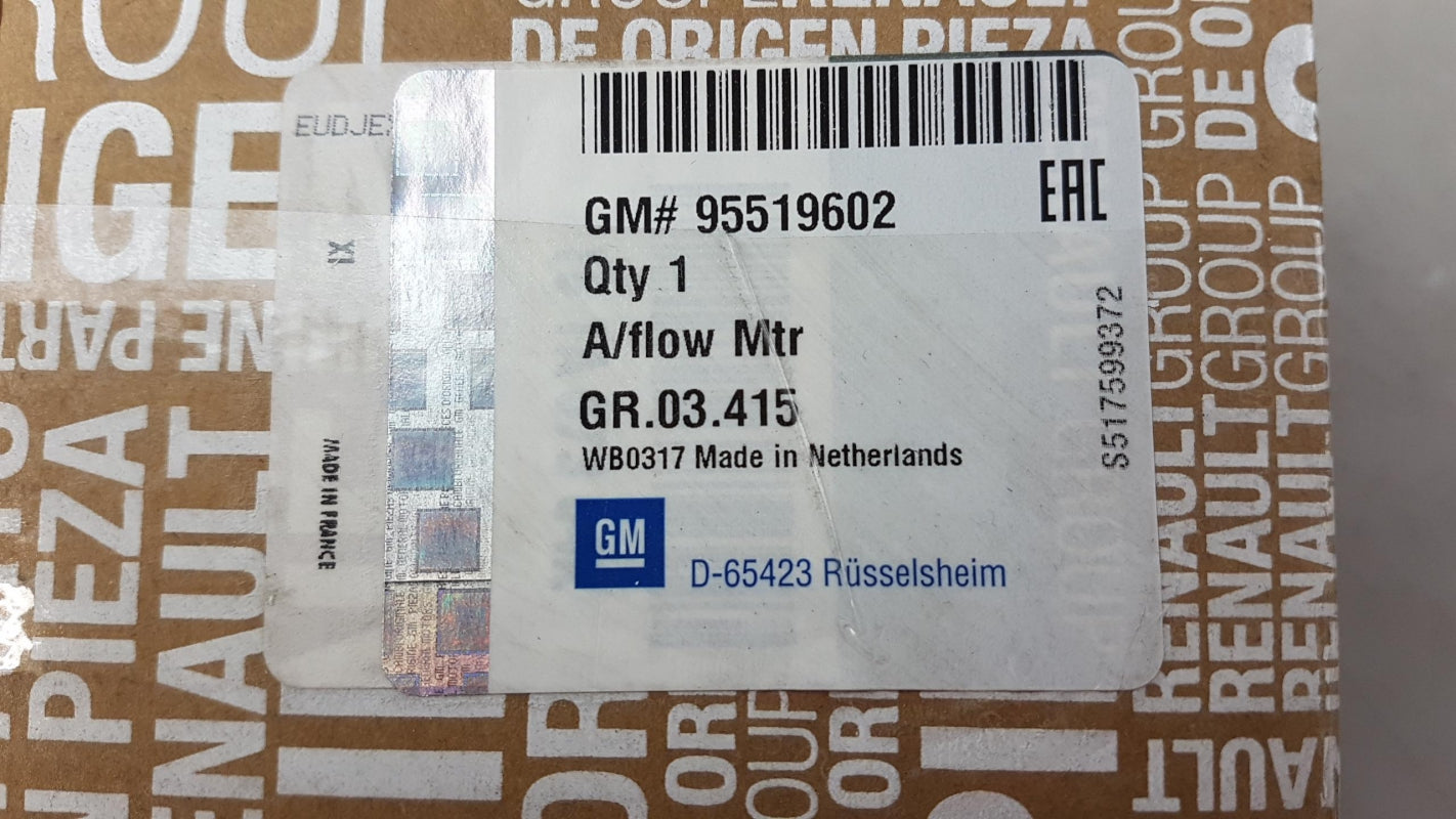 Original OE OPEL Luftmassenmesser 95519602