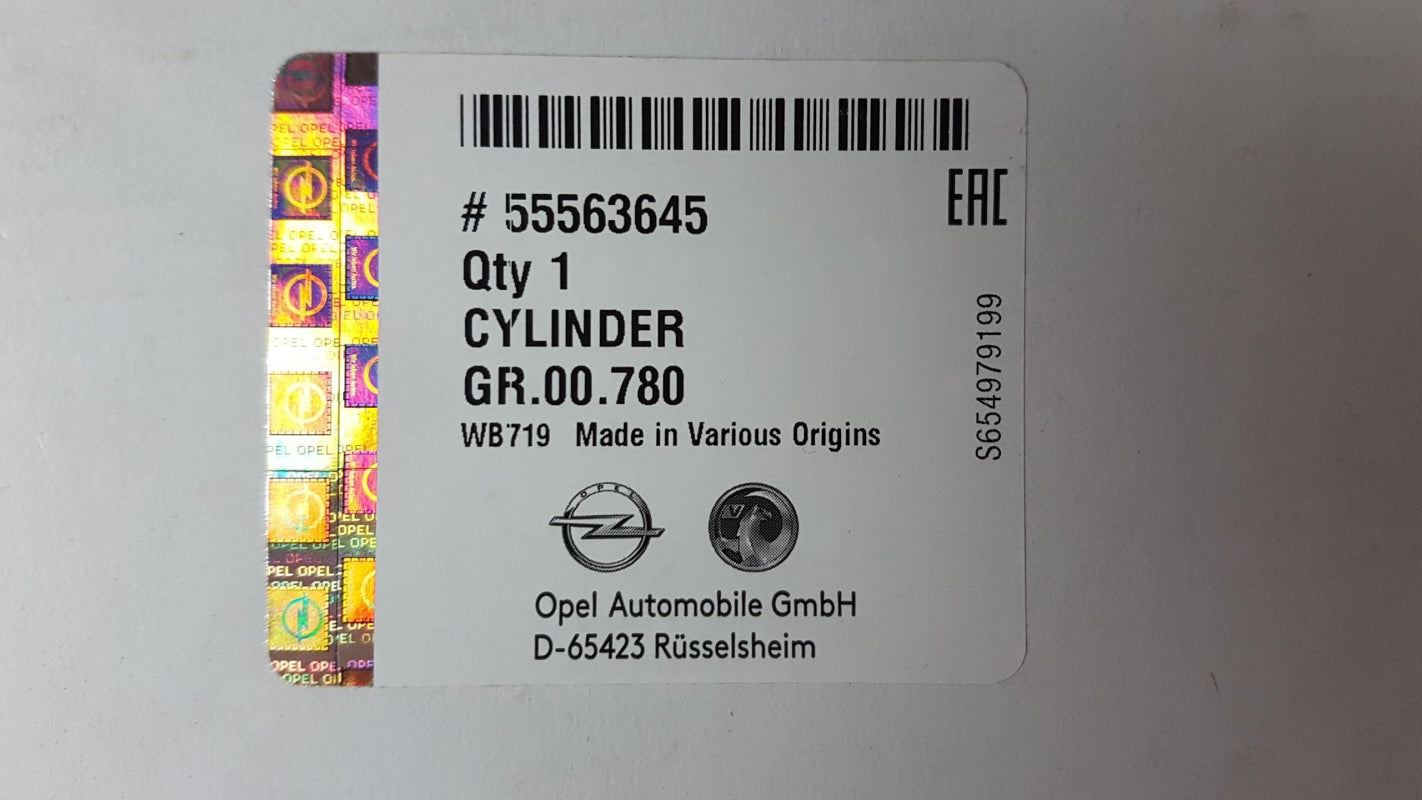 Original OE OPEL Kupplung Nehmerzylinder 55563645