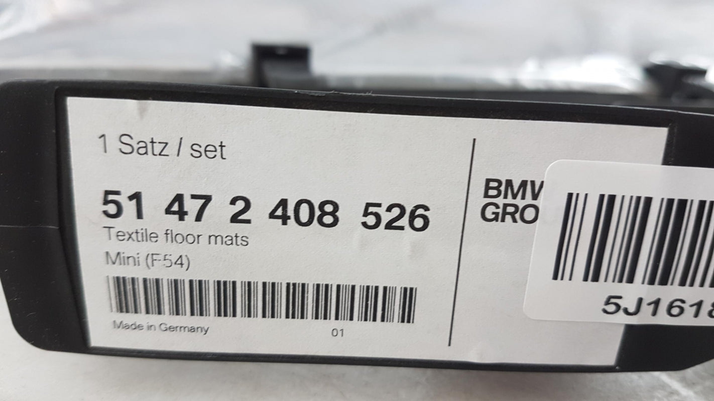 Original OE BMW Fußmattensatz 51472408526