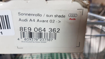 Original AUDI A4 Avant '01-'06 Sonnenschutzrollo Satz 2-Stück 8E9064362