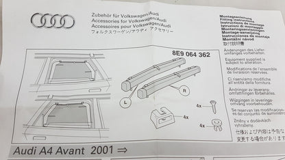 Original AUDI A4 Avant '01-'06 Sonnenschutzrollo Satz 2-Stück 8E9064362