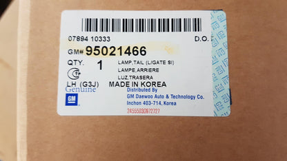 Original CHEVROLET Orlando Heckleuchte hinten links 95021466