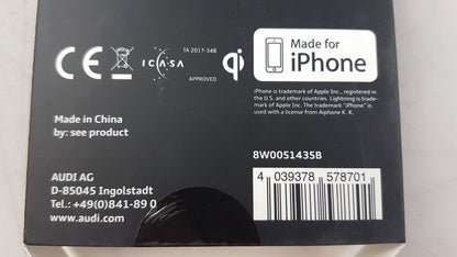 Original AUDI A3 A6 A7 A8 Q3 Q8 RS3 R8 Telefon Ladegerät fur Iphone 7 8W0051435B