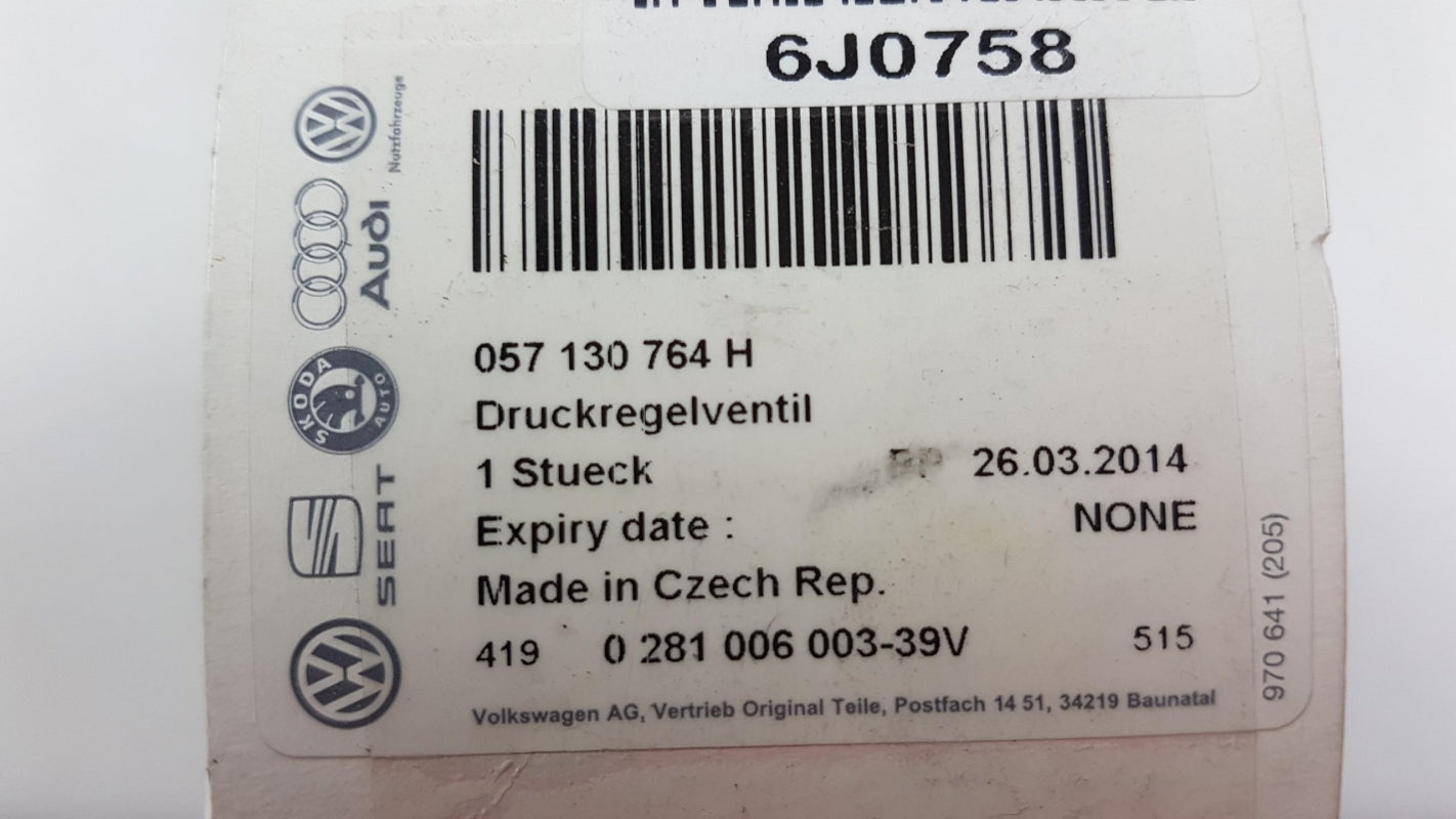 Original VW Golf VI (5K) AUDI A3 (8P) A4 (8K) Druckregelventil 057130764H