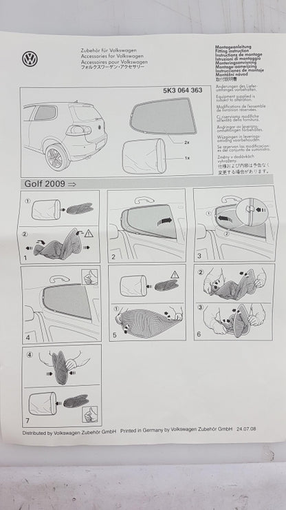 Original OE Volkswagen Sonnenschutz 5K3064363