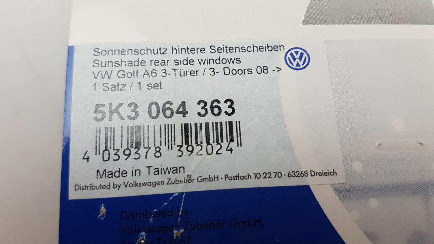 Original OE Volkswagen Sonnenschutz 5K3064363