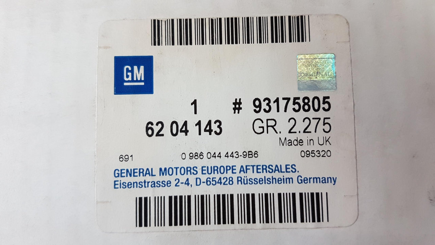 Original OPEL Astra-G Zafira-A Lichtmaschine Generator 12V 120A 93175805