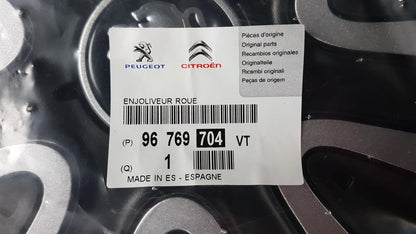 Original PEUGEOT Partner II Radkappe Silber 15 Zoll 96769704VT