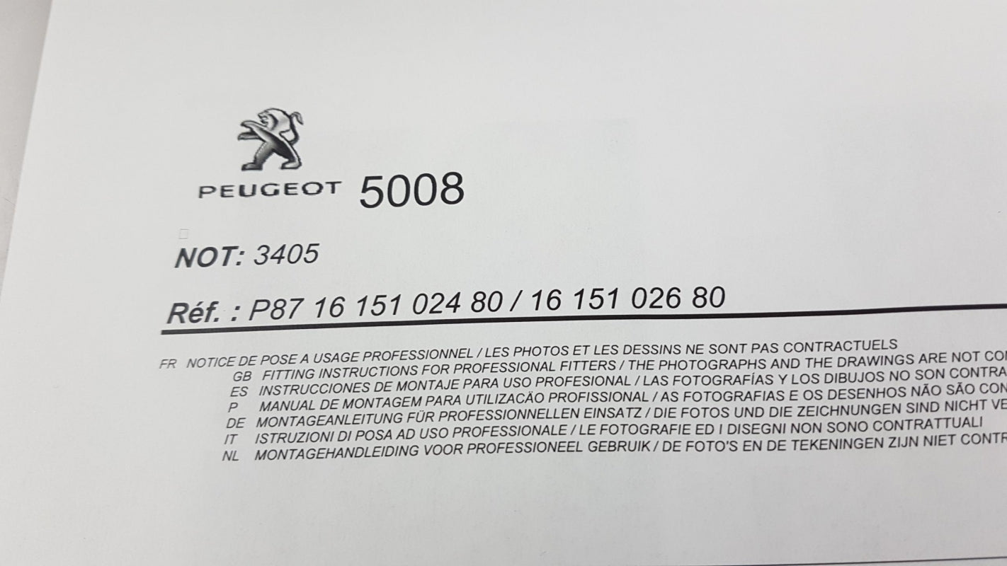 Original OE Peugeot Schmutzfänger 1615102480