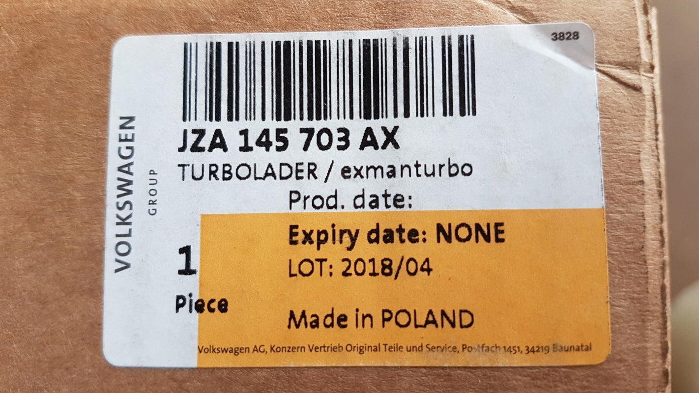 Original VW Golf VI 5K Polo V 6R SEAT Ibiza IV Turbolader 1.4 TSI JZA145703AX