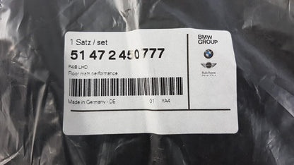 Original BMW X2 F39 X1 F48 X1 F48 LCI Fußmattensatz (4 Stück) 51472450777