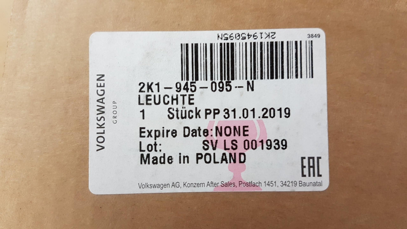 Original OE Volkswagen Heckleuchte 2K1945095N
