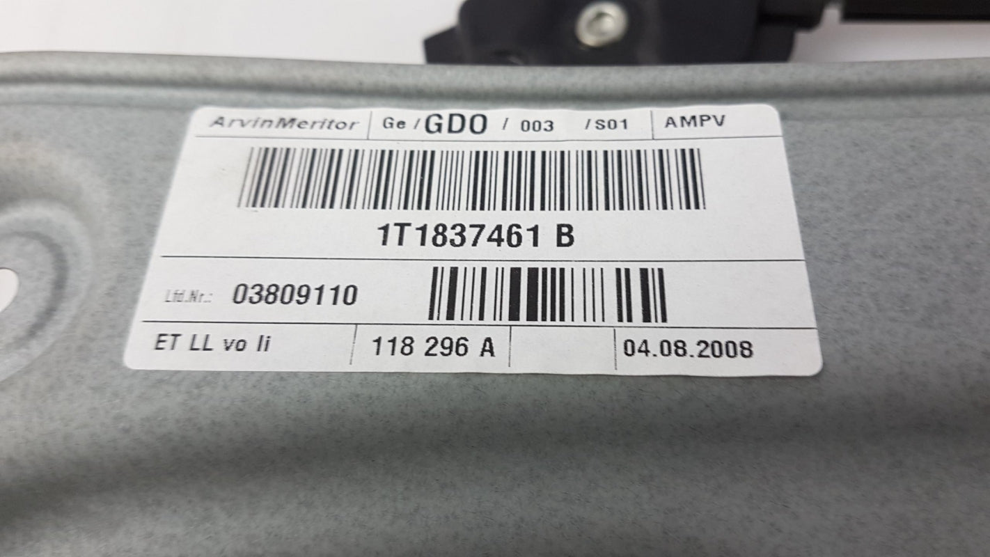 Original VW Touran I '03-'15 Fensterheber ohne Motor vorne links 1T1837461B