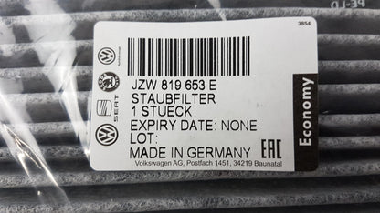 Original OE Volkswagen Innenraumfilter JZW819653E
