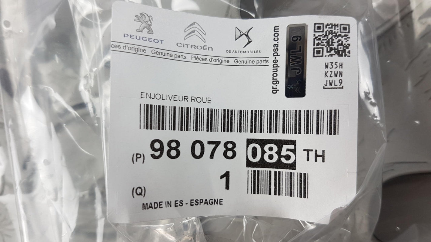 Original OE Peugeot Radkappe 98078085TH