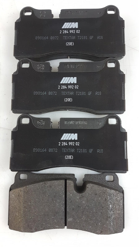 Original BMW 3' F80 M3 4' F82 F83 M4 Bremsbeläge asbestfrei Hinten 34212284990