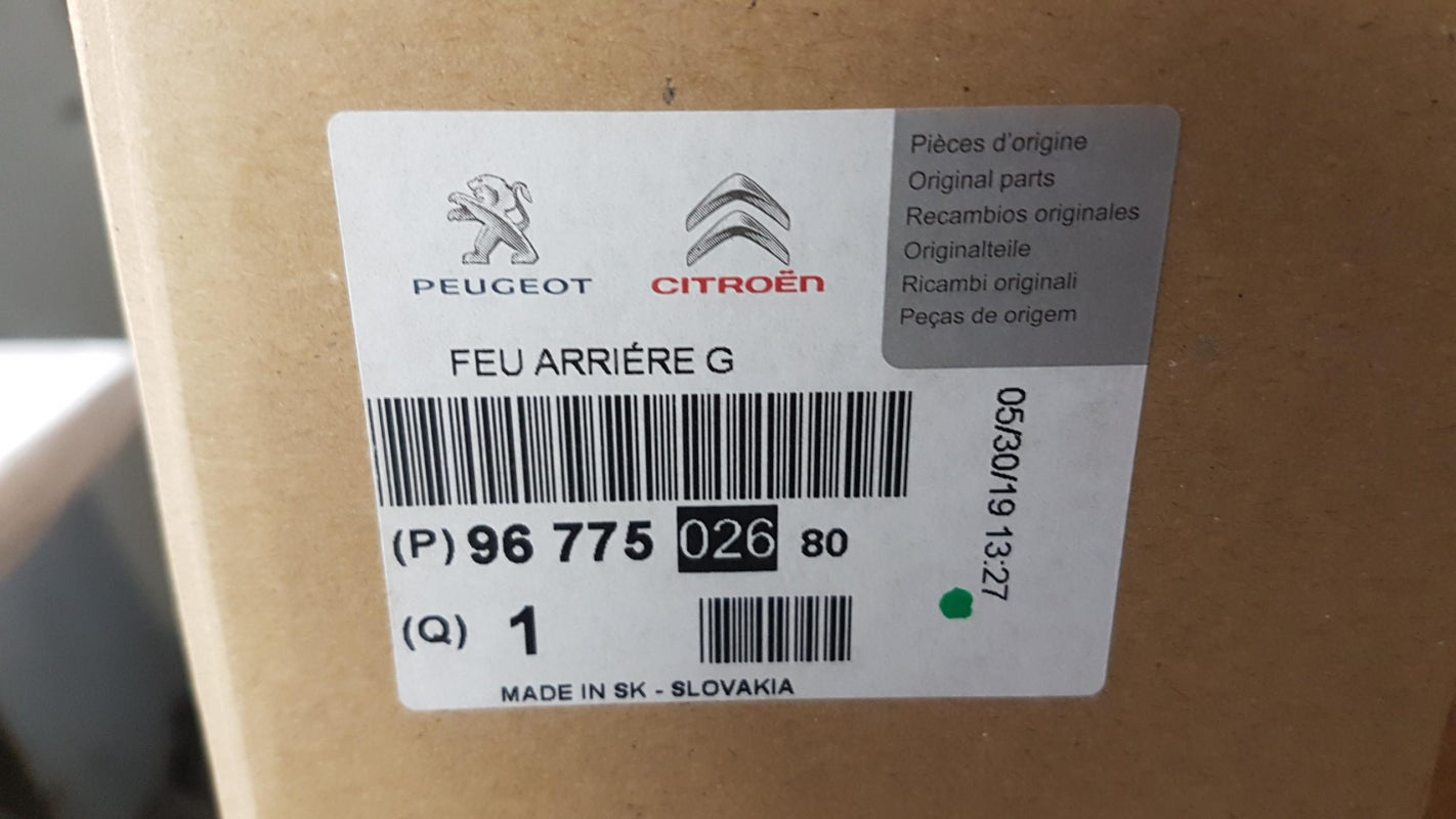 Original CITROEN C4 Picasso (B78) LED-Heckleuchte Rücklicht links 9677502680