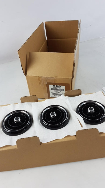 Original FIAT 124 Spider Zierblenden für Lüftungsdüse 3st. Pianoschwarz 71807614