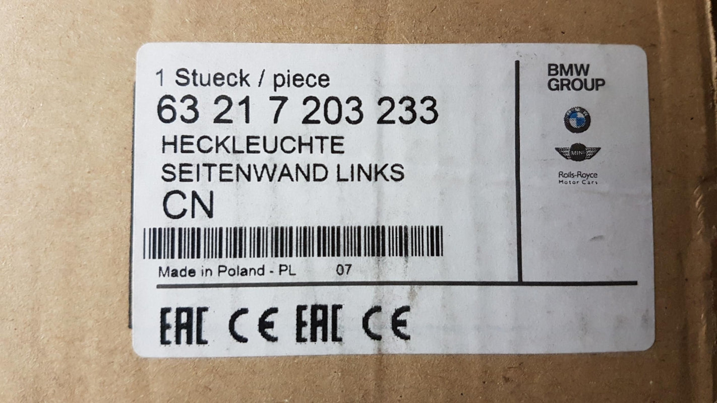 Original OE BMW Heckleuchte 63217203233
