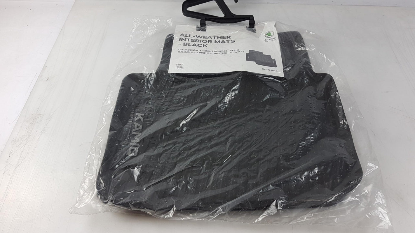 Original SKODA Kamiq NW4 Allwetterfußmatten Fußmattensatz Gummi Hinten 658061512