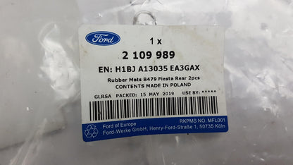 Original FORD Fiesta Puma Gummimatten Fußmatten Allwetter Hinten Schwarz 2109989