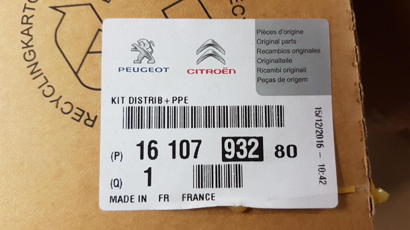 Original PEUGEOT 106 207 CITROEN C2 C3 1.4i Wasserpumpe+Zahnriemenkit 1610793280