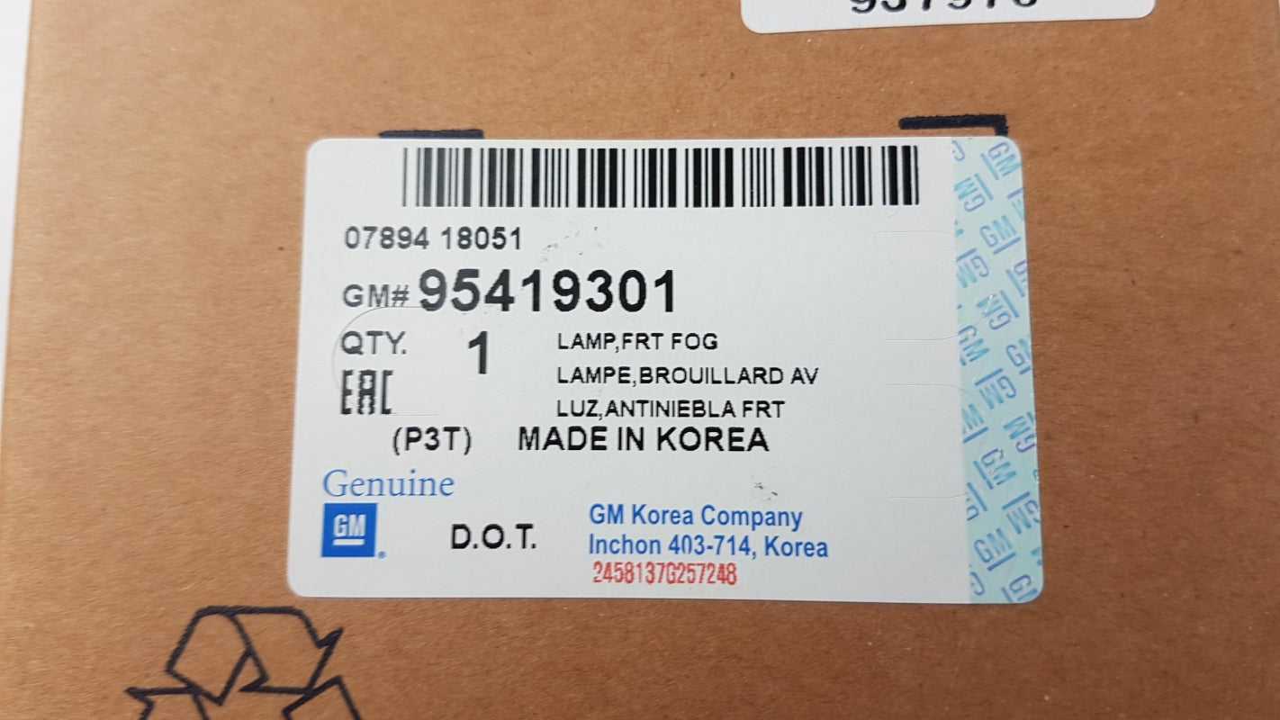 Original OPEL Mokka X J13 Nebelscheinwerfer Vorne Rechts 95419301