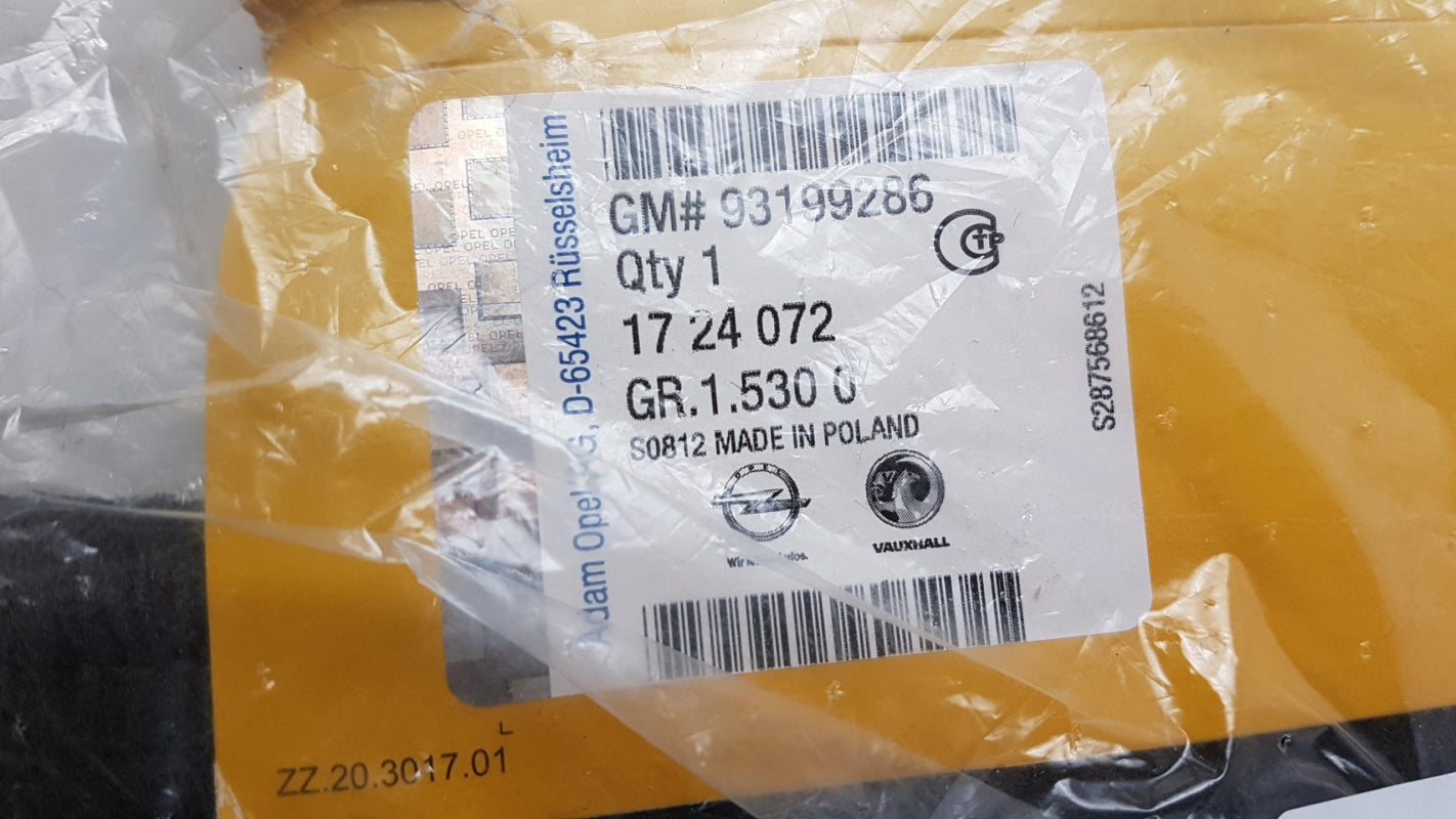 Original OPEL Corsa D S07 2006-2014 Fußmattensatz 93199286