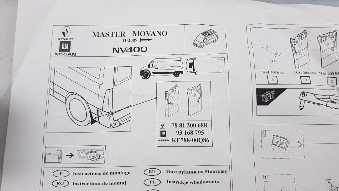 Original OE OPEL Schmutzfänger 93168795
