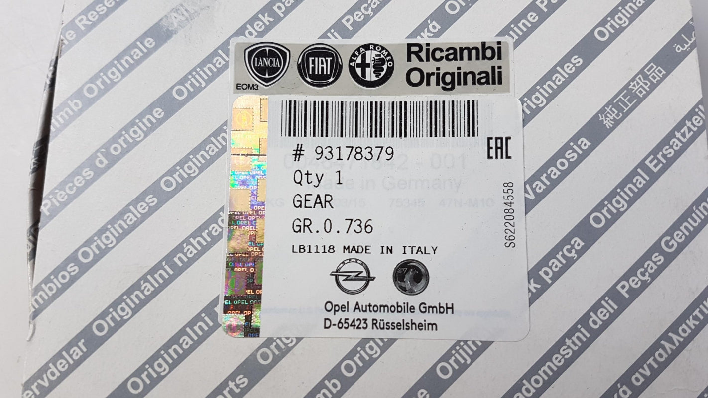 Original OPEL Astra-H Vectra-C Zafira-B Z19DT Nockenwelle Zahnrad 93178379