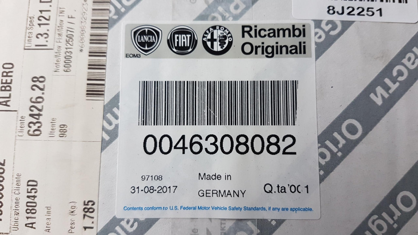 Original OE FIAT Antriebswelle 46308082