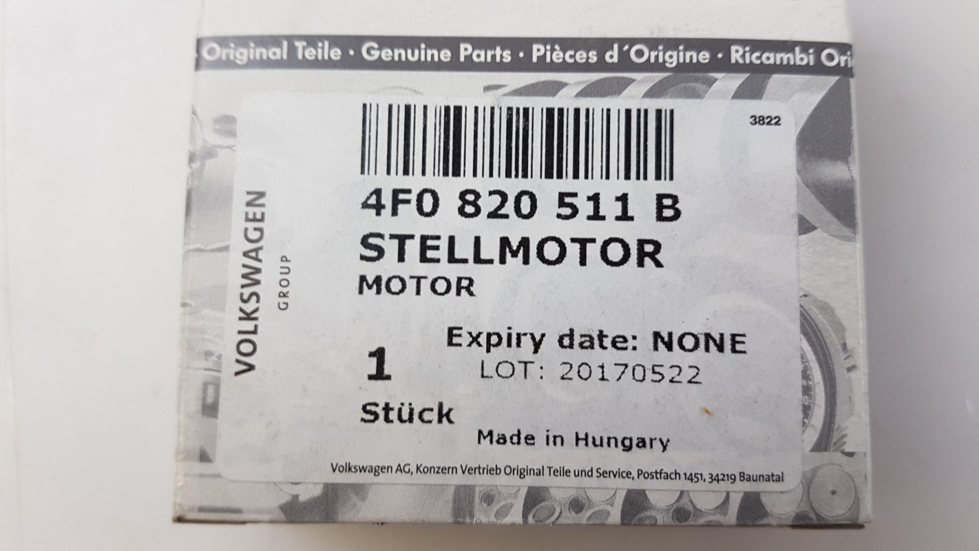 Original VW Touareg I (7L) AUDI R8 I (42) A6 A8 Q8 Stellmotor 4F0820511B
