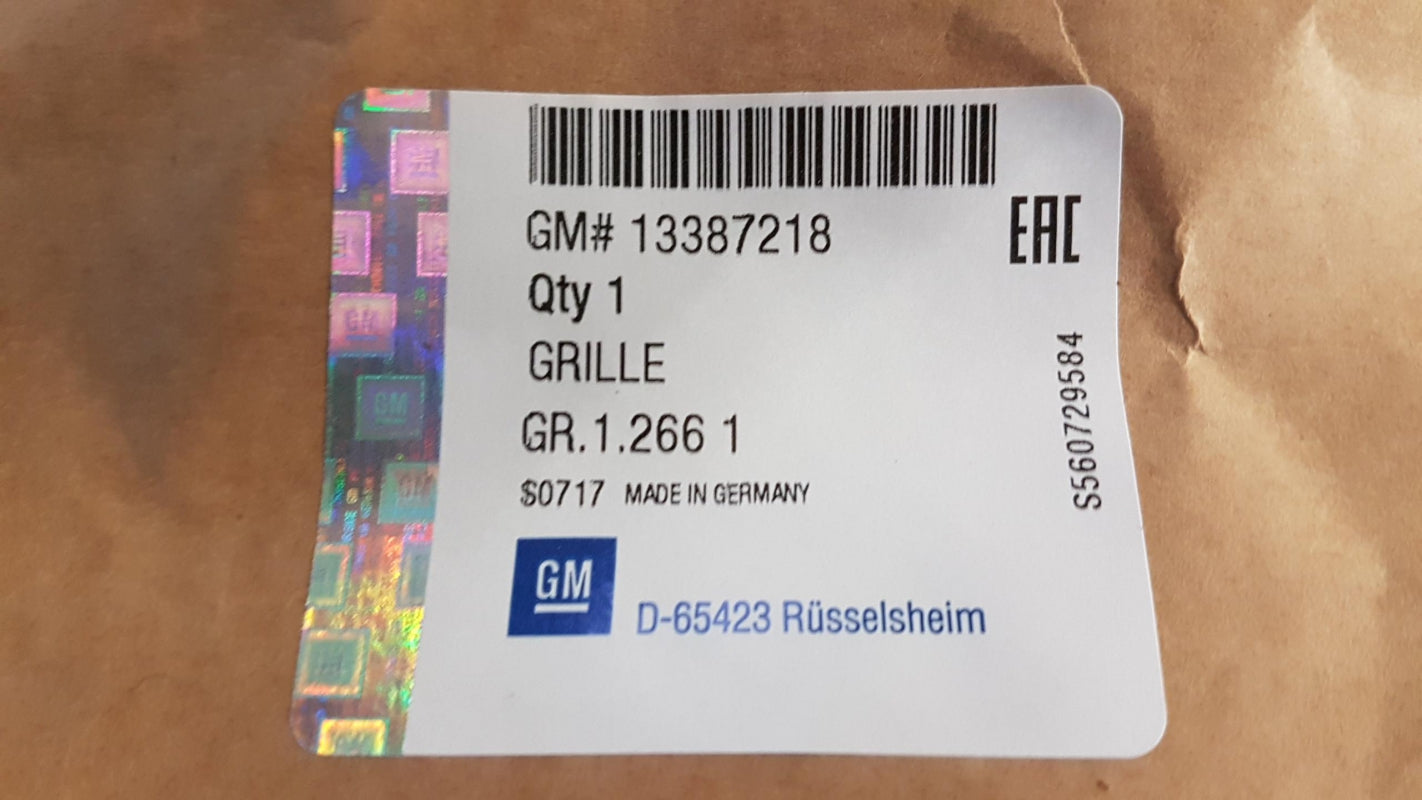Original OPEL Astra-J Kühlergitter Schwarz 13387218
