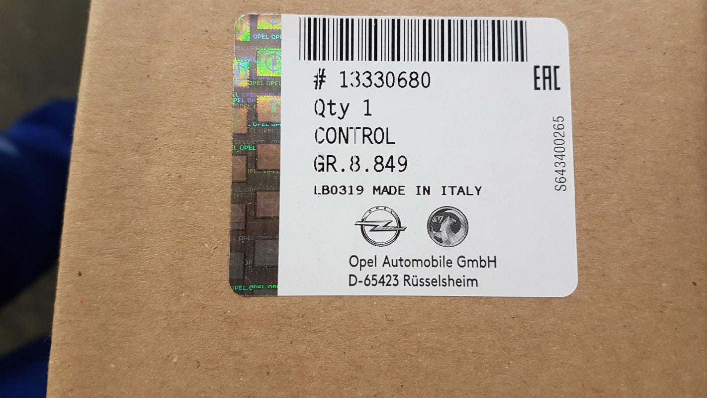 Original OE OPEL Heizungsbetätigung 13330680