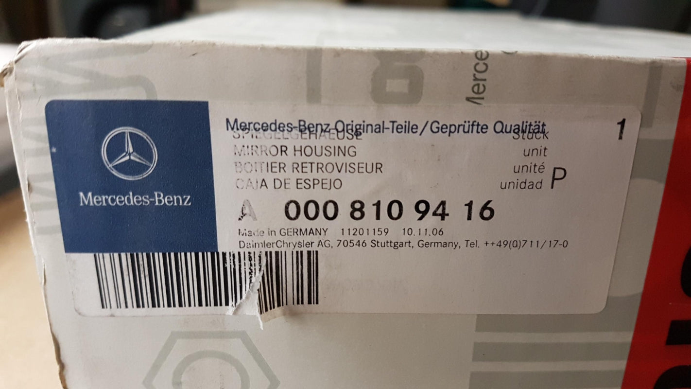 Original MERCEDES-BENZ Actros Aussenspiegelgehäuse elektr. rechts A0008109416