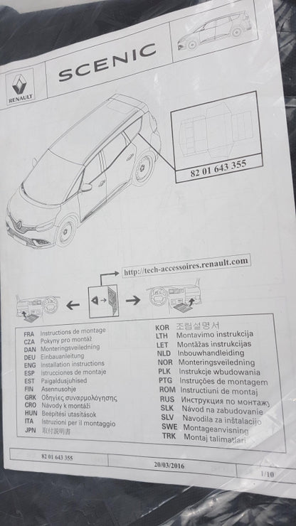 Original OE RENAULT Kofferraummatte 8201643355