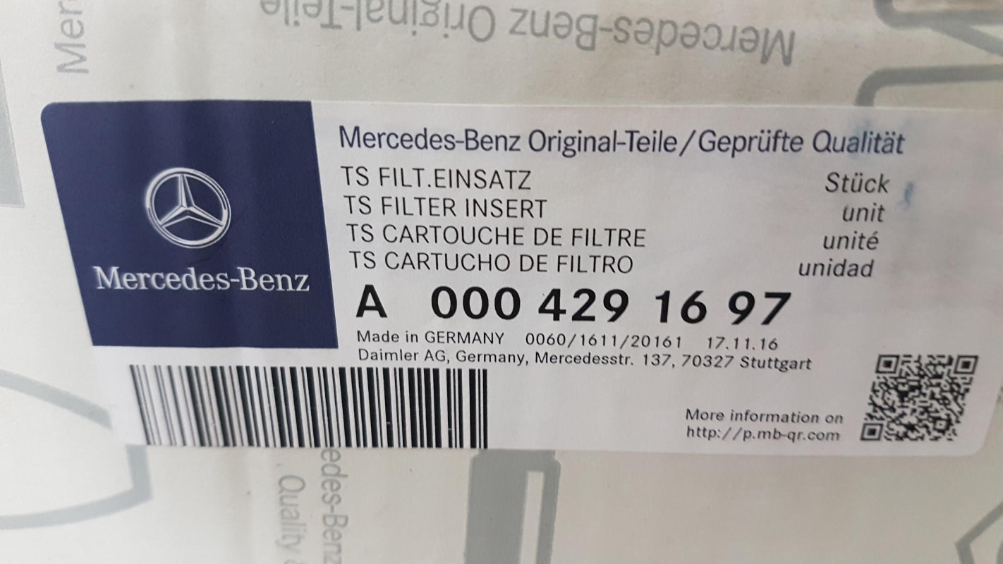 Original OE MERCEDES-BENZ Ölfilter A0004291697