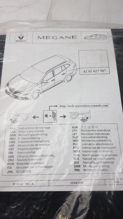 Original RENAULT Megane IV Kofferraummatte Modularer Stiefelschutz 8201627987